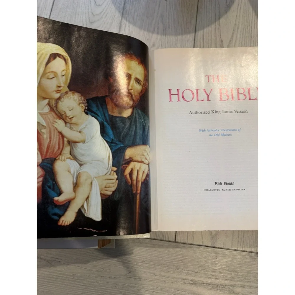 NEW Holy‎ Bible 3D Hard Cover King James Version Full Color Illustrations